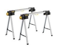 STANLEY FATMAX 900kg Chevalet de scie pliant en métal (paire) - Établi portable et durable avec pieds en métal, FMST1-75673