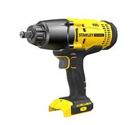 Stanley FATMAX Boulonneuse à Chocs Sans Fil Lithium Ion 18V 480 Nm 1700 trs/mn Mandrin ½ Carré Faisceau LED Revêtement Soft Grip Sans Batterie ni Chargeur Gamme FATMAX V20 SFMCF900B-XJ