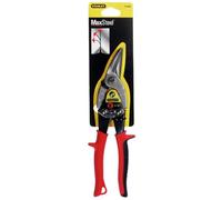 Stanley FATMAX Cisaille Aviation Coupe Gauche Tête Fine Acier Forgé Chromé Double Action de Pivot pour Plus de Puissance Poignées Ergonomiques Gamme FATMAX Robuste et Ergonomique 2-14-562