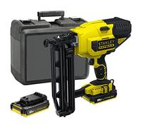 Stanley FATMAX Cloueuse 18V 60J Lithium Ion de 25 à 64mm Lampes LED 2 Batteries 18V 2Ah + 1 Chargeur + 1 Malette de Transport Gamme FATMAX Robuste et Ergonomique FMC792D2-QW