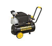 Stanley Fatmax Compresseur, 24 litres, 8 bar, lubrifié, modèle horizontal, 2 ch, 222 l/min débit d’air, portable, noir jaune