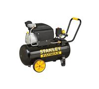 Stanley Fatmax Compresseur, 50 litres, 10 bar, lubrifié, modèle horizontal, 2,5 ch, 240 l/min débit d’air, portable, noir jaune,