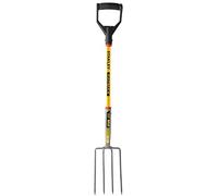 Stanley FATMAX Fourche de Jardin en Fibre de Verre avec poignée en D Jaune/Noir
