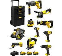 STANLEY FatMax Kit SVK1001 (SFMCH900+SFMCG400+SFMCD711+SFMCF800+SFMCS500+SFMCS600+SFMCW220+SFMCS300+SFMCE500+SFMCL020+3 x4,0Ah)