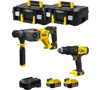 STANLEY FatMax Kit SVK201 (SFMCH900 + SFMCD711 + 2 x 4.0 Ah + Ladegerät + 2 x TSTAK II)