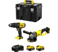 STANLEY FatMax Kit SVK213 (SFMCD711 + SFMCG400 + 2 x 4.0 Ah + Ladegerät + TSTAK VI)