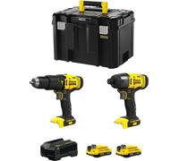 STANLEY FatMax Kit SVK214 (SFMCD711 + SFMCF800 + 2 x 2,0 Ah + chargeur + TSTAK VI)