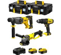 STANLEY FatMax Kit SVK301 (SFMCH900 + SFMCG400 + SFMCD711 + 2 x 4.0 Ah + Ladegerät + 2 x TSTAK II)