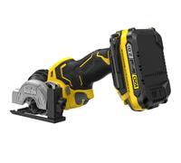 Stanley Coupeuse universelle sans fil SFMCM300D2-QW 18V 76 mm 2 batteries 2,0 Ah Li-Ion + chargeur