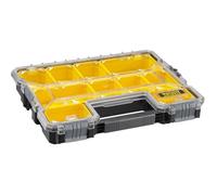 STANLEY FATMAX Organiseur Profondeur 64 mm 1-97-519 - 10 Compartiments Amovibles - Couvercle en Polycarbonate Incassable