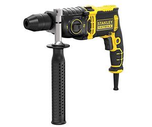 STANLEY FATMAX Perforateur à percussion filaire avec coffret, FMEH1100K-QS | 2 vitesses, idéal pour le bois, le métal et la maçonnerie, cordon de 3 m de long, modes avant/arrière