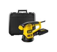 STANLEY FATMAX Ponceuse excentrique 480 W, avec coffret, FME440K-QS | Vitesse variable, collecte de poussière, changement facile du papier, interrupteur anti-poussière, cordon 4 m