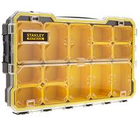 Stanley Boîte à outils étanche FMST1-75779 Profi 2/3 FatMax – Couvercle transparent IP53 noir/jaune