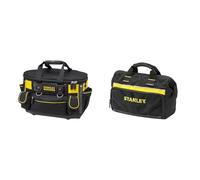 STANLEY FATMAX Sac à Outils Semi-Rigide - Structure Volumineuse & 1-93-330 Sac À Outils En Toile 600 Deniers - 8 Compartiments Intérieurs - Embase Renforcée - Poignée Matelassée
