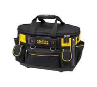 STANLEY FATMAX Sac à Outils Semi-Rigide - Structure Volumineuse - Rangements Verticaux - Sangle d'Épaule Réglable - Poignée en Caoutchouc - Résistant à l'Eau et la Poussière FMST1-70749