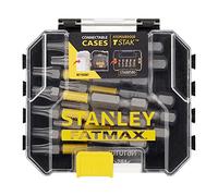 STANLEY - FatMax STA88575-XJ STANLEY Black and Decker Coffret 10-Piece Embouts de vissage Impact 50 mm T25