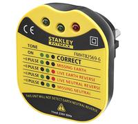 STANLEY FATMAX Testeur de prise murale 2 broches, FMHT82569-6 | Convient aux douilles UE 230V, l'indicateur LED montre l'état du câblage