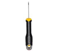 STANLEY FATMAX Tournevis plat 2,5 x 50 mm, FMHT65710-0 | Poignée anti-roulis, Couple élevé, embout magnétique, manche anti-roulis et trou de suspension intégré