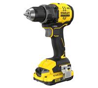 Stanley FatMax - V20 Perceuse visseuse 60 Nm BRUSHLESS - Lithium 18V - 2 batteries 2Ah en malette Pro-Stack - SFMCD714D2T-QW