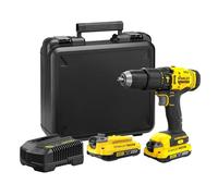 Stanley Perceuse à percussion sans fil SFMCD711D2K-QW 18V 2 batteries 2,0 Ah Li-Ion chargeur
