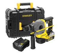 STANLEY FATMAX V20 Perforateur SDS Plus Brushless, SFMCH910M1T-QW | 18V, Batterie Li-Ion 4,0 Ah, chargeur rapide 4 A, coffret PRO-STACK, 2,5 J et 4 modes