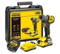 STANLEY FATMAX V20 Visseuse à Impacts 203 Nm Brushless - Lithium 18V - 2 Batteries 2 Ah - SFMCF830D2K-QW