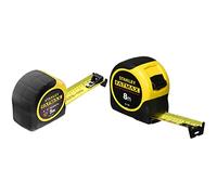 Stanley Fmht0-33864 mètre Ruban magnétique 5m Gamme Fatmax - Ruban Large - Revêtement Blade Armor Thermoplastique et mylar Anti Abrasion et Anticorrosion & Mètre Ruban 8M - Gamme FatMax