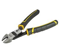 STANLEY Fmht0-70814 Pince Coupante Diagonale Gamme FATMAX- Mécanisme Pivot - Plus De Force De Coupe - Corps Forgé En Acier - Traitement Thermique - Mâchoire Effilée - Poignée Soft Grip