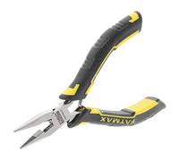 STANLEY Fmht0-80517 Pince À Becs 1/2 Ronds/Longs Gamme FATMAX - Design Compact - Ressort De Rappel - Coupe Et Serre - Poignée Bi Matière - Acier Trempé