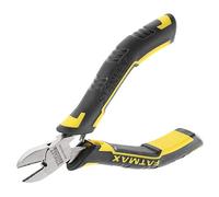 STANLEY Fmht0-80518 Mini Pince Coupante Diagonale Électricien Gamme FATMAX - Design Compact - Ressort De Rappel - Coupe Et Serre - Poignée Bi Matière - Acier Trempé