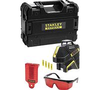 Stanley Fmht1-77416 Niveau Multilignes Slr-2V Laser Rouge Gamme FatMax - Portée 20 À 50M Avec Détecteur - Étanche Ip54 - Filetage 1/4" Et 5/8" Multicolore