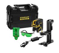 STANLEY Fmht77598-1 Niveau Laser Croix + 5 Points - Scpg5 Vert - Gamme FATMAX (Li-Ion) - Résistant - Étanche - Embase Magnétique