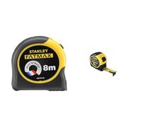 Stanley Fmht81555-0 mètre mesureur - Gamme Fatmax - Fabriqués en France - Revêtement & Stanley Fmht81556-5 mètres Ruban Gamme Fatmax - Fabriqués en France - Ruban Épais - Revêtement Blade Armor