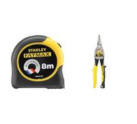 Stanley Fmht81555-0 mètre mesureur - Gamme Fatmax - Fabriqués en France & Stanley FATMAX Cisaille Aviation Tête Droite Acier Forgé Chromé Double Action de Pivot pour Plus de Puissance Poignées