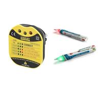 Stanley Fmht82569-6 Testeur Pour Prise Mural Gamme FatMax - Voltage 230V & Peak Tech P 1030 - Détecteur de Tension Alternative Sans Contact avec Lampe LED