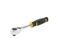 Stanley Fmmt82678-0 Cliquet 120 Dents - 1/2" Gamme Fatmax - Angle de Reprise 3° -Tête Compacte pour une Meilleure Accessibilité - Levier Inversion Encastré - Éjection Rapide - Manche Bi-Matière