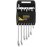 STANLEY Fmmt82844-0 Clés Mixtes Gamme FATMAX - Système "Anti Slip" - Meilleure Adhérence De La Fourche Sur La Tête De Vis - Fourche Inclinée À 15° - Fournies Avec Étui De Rangement - Jeu De 7 Pièces