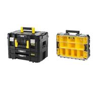 Stanley FMST1-71981 Kit 2 Mallettes Modulable Tstak/PRO-STACK Gamme Fatmax - 21.5L & STANLEY - ORGANISEUR GRANDE CAPACITÉ STANLEY FATMAX PRO-STACK - FMST82967-1