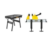 Stanley Fmst1-75672 etabli Pliable Gamme Fatmax - Large Surface de Travail - Poignée Télescopique - Compatible avec l'Utilisation de Serre-Joints & 0-83-179 Tornillo de banco Quick-Vice