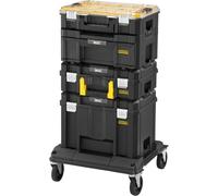 Stanley Pro-Stack - Set chariot et 4 coffrets à outils FMST1-80107