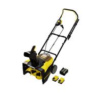 Stanley - Fraise à neige sans fil 18V, 2 batteries Li-Ion 6,0 Ah, chargeur SCSNP460R2-QW