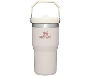 STANLEY IceFlow Gobelet en acier inoxydable avec paille - Bouteille d'eau isotherme pour la maison, le bureau ou la voiture - Réutilisable - Anti-fuite - Flip Cold 12 heures - Glacé 2 jours (quartz
