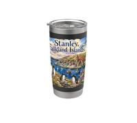 Stanley Îles Falkland Amérique du Sud Pingouins de croisière SA Gobelet isotherme en acier inoxydable double paroi