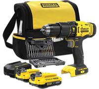 Stanley Perceuse-visseuse sans-fil FATMAX V20 18V SFMCD711DSA-QW 50 accessoires + 2 batteries 2Ah