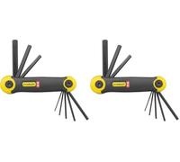STANLEY Jeu de 8 clés hexagonales pliables métriques, 2-69-264 (Lot de 2)