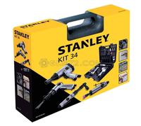 STANLEY KIT 34 PIÈCES ACCESSOIRE PNEUMATIQUES COMPRESSEUR D'AIR VISSEUSE