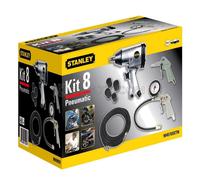 STANLEY KIT 8 PIÈCES ACCESSOIRES PNEUMATIQUES COMPRESSEUR D'AIR VISSEUSE