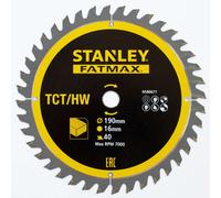 Stanley - Lame de scie à bois 190x16 mm, 40 dents STA13365-XJ