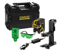 Stanley - Laser croix et point avec accessoires, vert, portée 50 m, batterie intégrée, chargeur FMHT77598-1