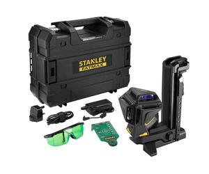 Stanley - Laser linéaire avec accessoires, vert, portée 50 m, batterie intégrée, chargeur FMHT1-77356